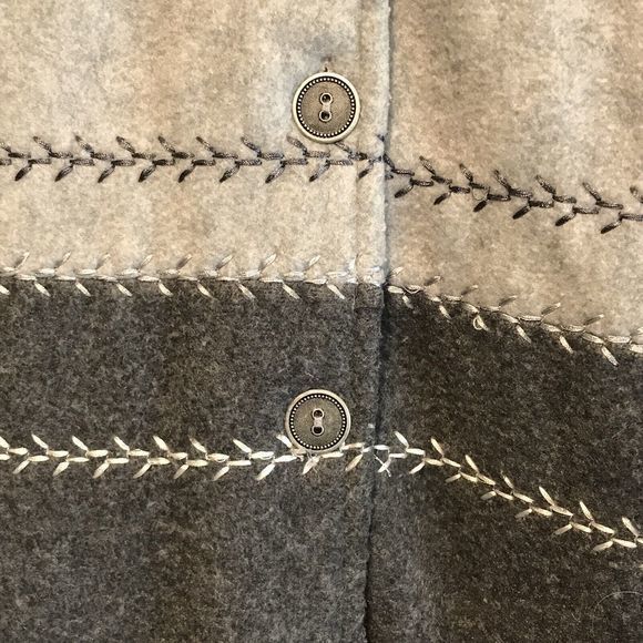 ALFRED DUNNER Women's size PM Jacket  Button Front Fleece Sweater Pockets Warm - Picture 4 of 7